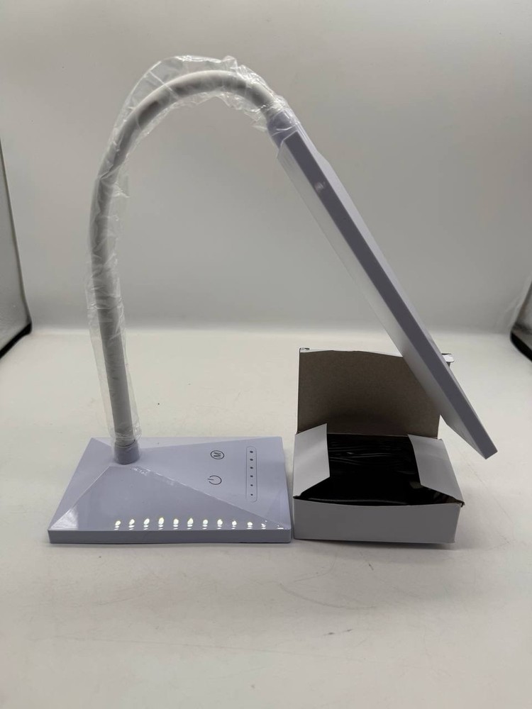Touch Sensor Desk Lamp LED Table Light Eye-Caring Reading Model LAM10A White-NEW