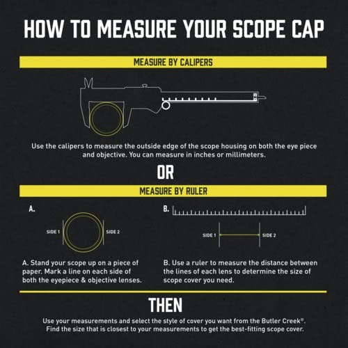 Butler Creek Element Scope Cap Objective 55-60mm, Black One Size,