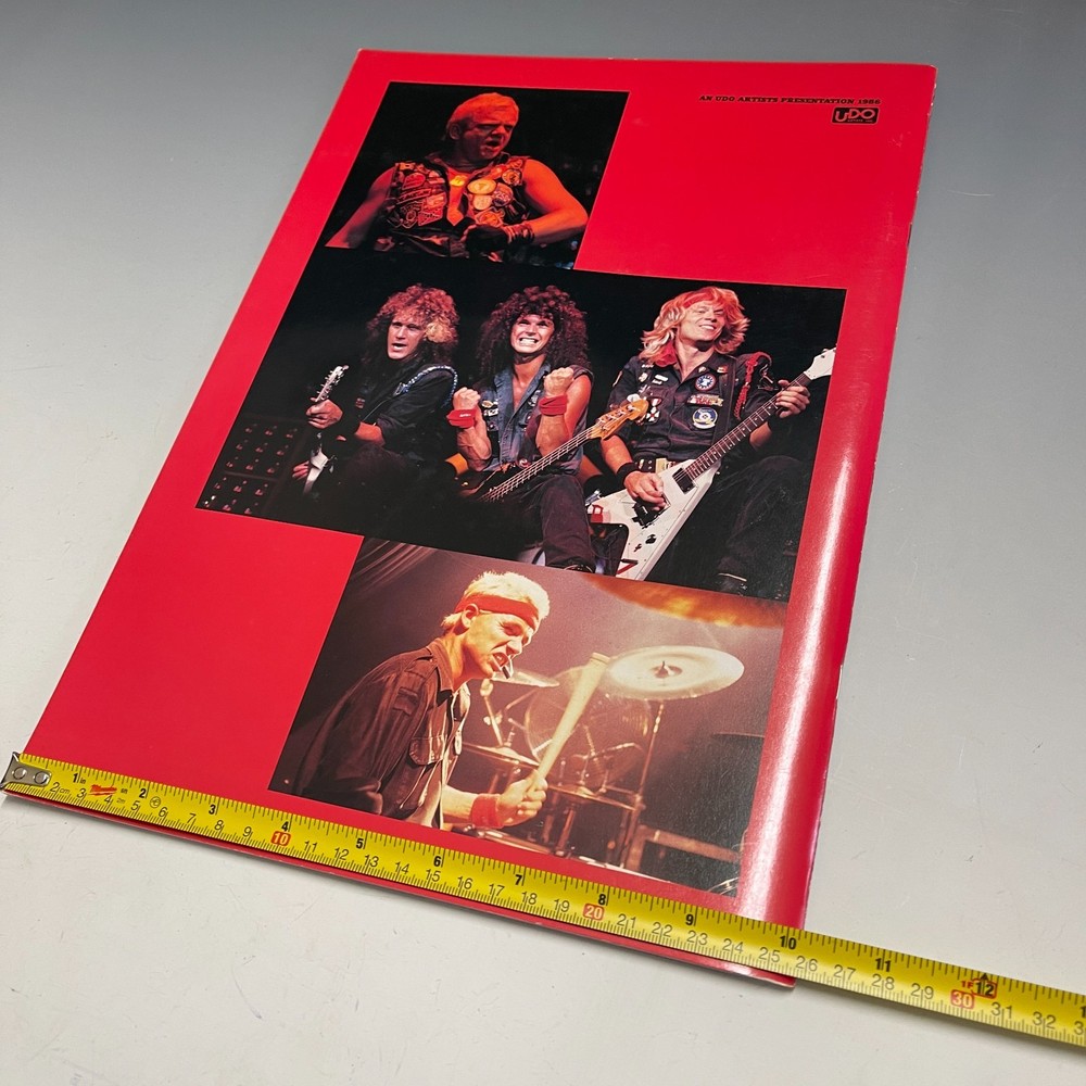 ACCEPT Heavy Metal Japan Tour 1986 Live Concert Program Book Pamphlet