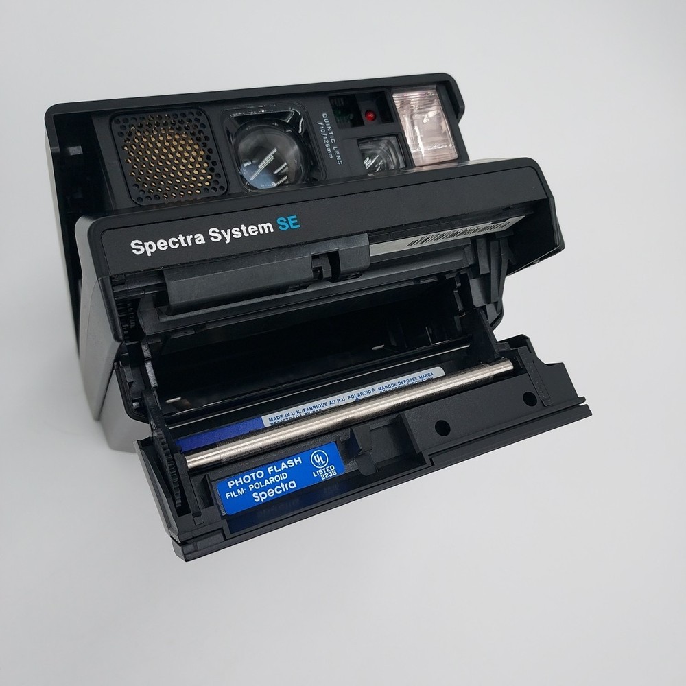 Polaroid Spectra System SE Instant Camera Film Back Instructions Untested