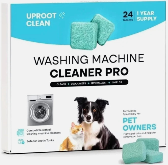Uproot Clean Washing Machine Cleaner Tablets - 24 Pack for a 12 Month Supply.