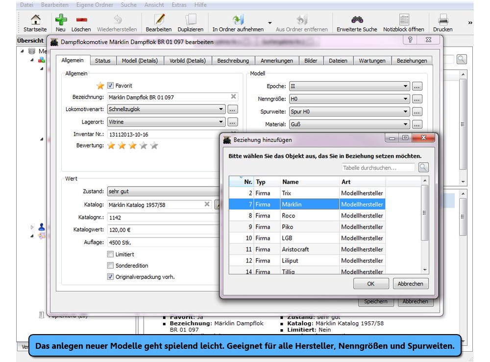 Stecotec Modellbahn-Verwaltung 2017 [CD-VERSION] Software / Programm f. Sammler