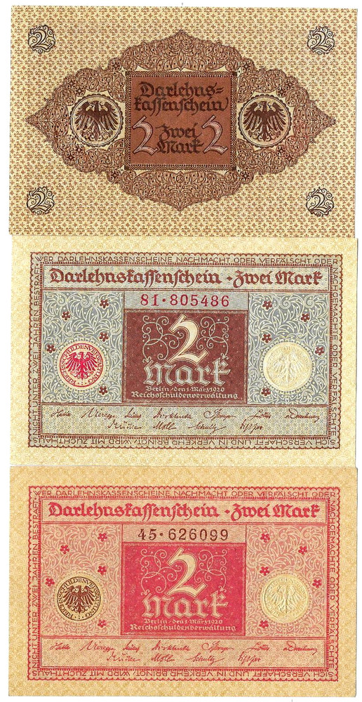 2 DIFF GEM UNCIRCULATED 1920 2 MARK NOTES @ 3.99 Buy 2 Sets for Consec #'s! RARE