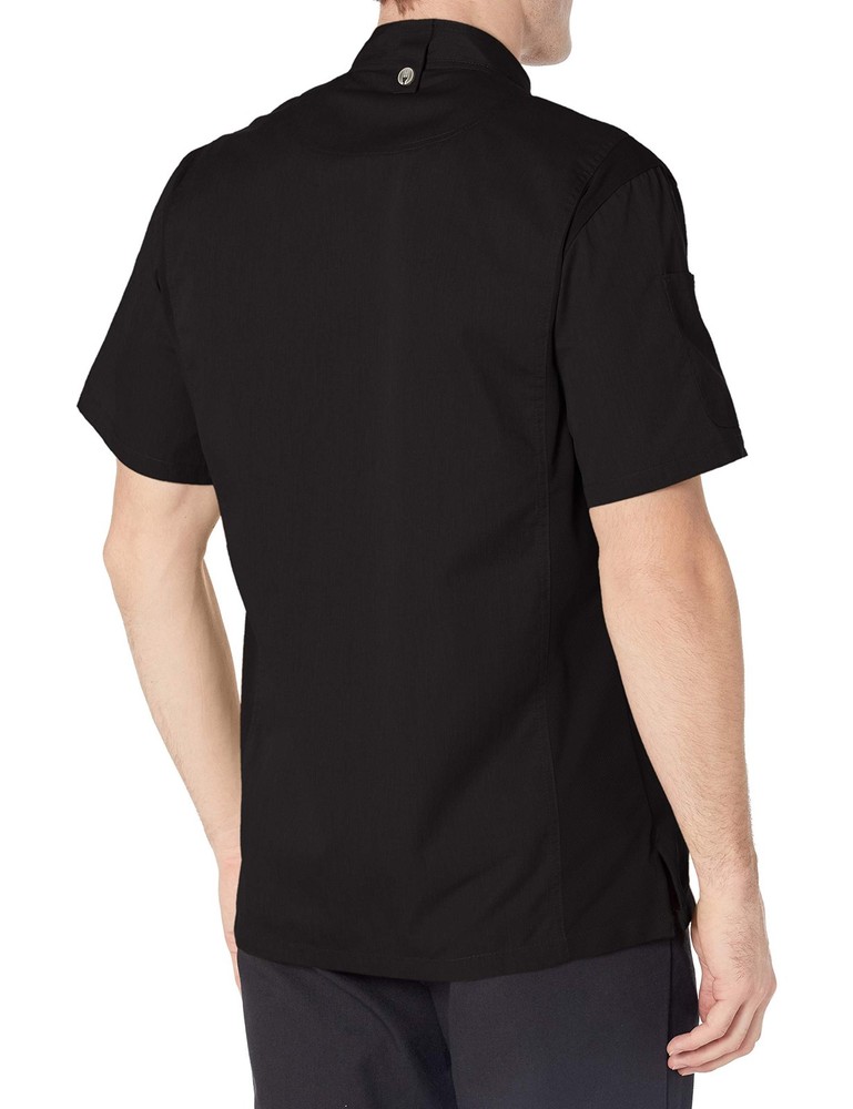 Men's Springfield Chef Coat, Black, Medium