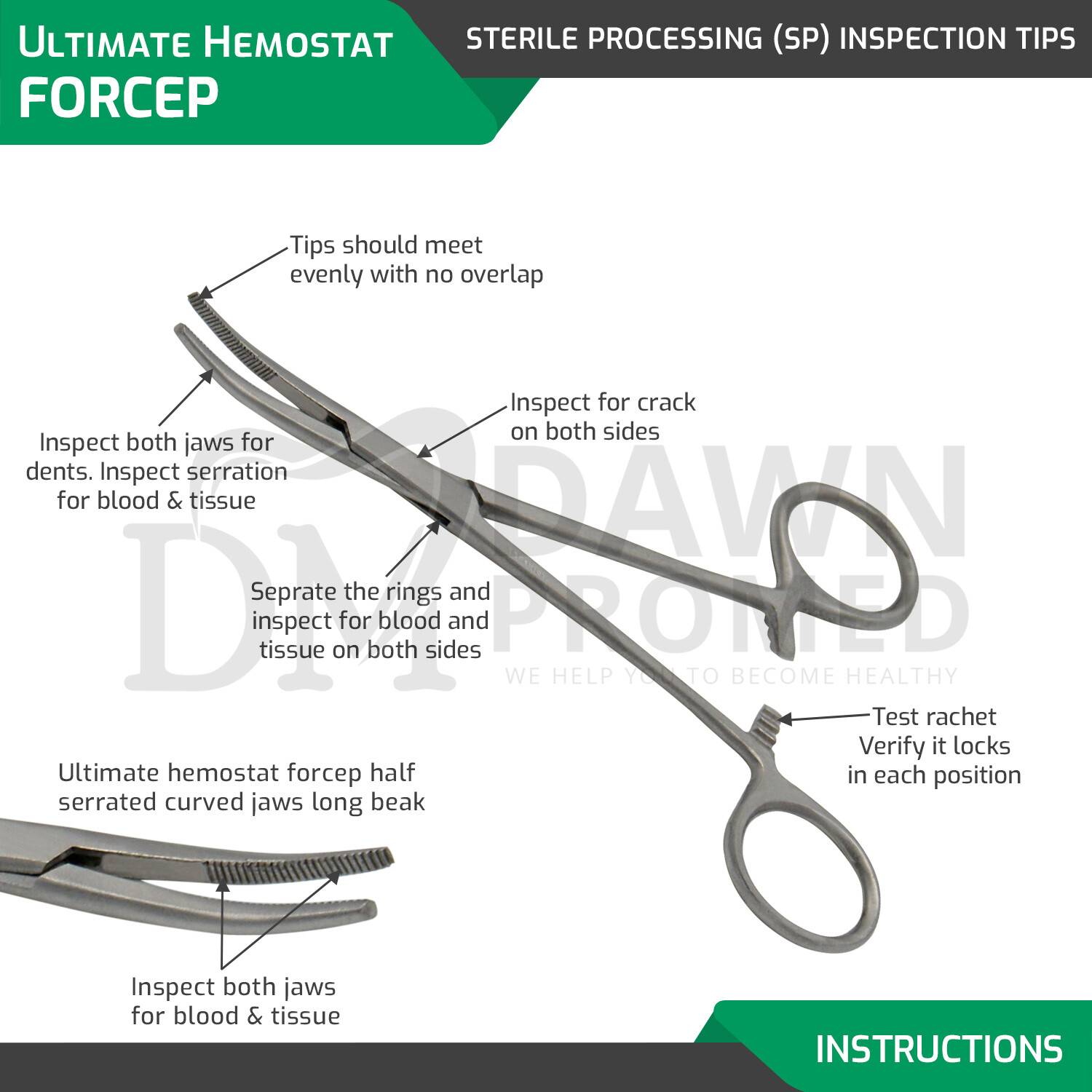 5 Pcs Kelly Hemostat Forceps Curved 5.5" Locking Clamp Surgical Dental German Gr