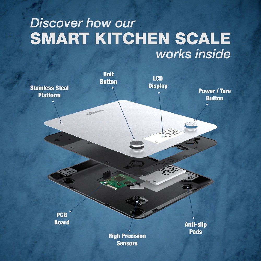 Bisonbody Digital Food Kitchen Scale with Smart App