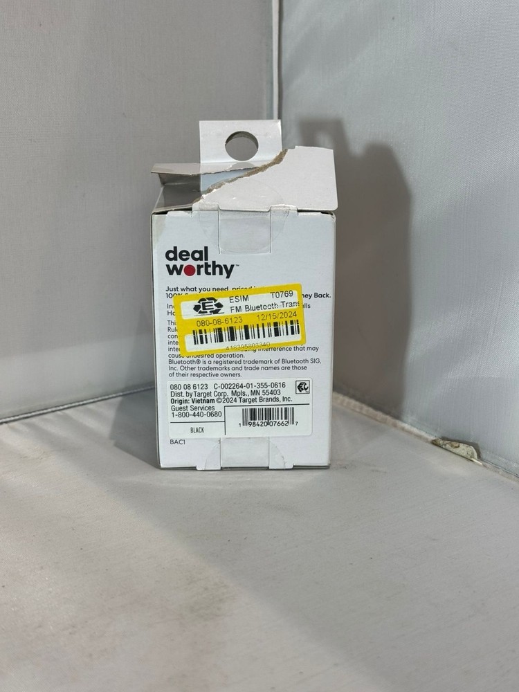 FM Bluetooth Transmitter - dealworthy Black