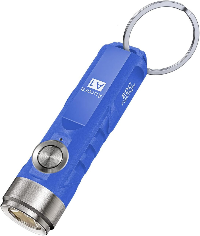 Aurora A1 G4 USB C Rechargeable Mini Flashlight, Small Bright Keychain Flashligh