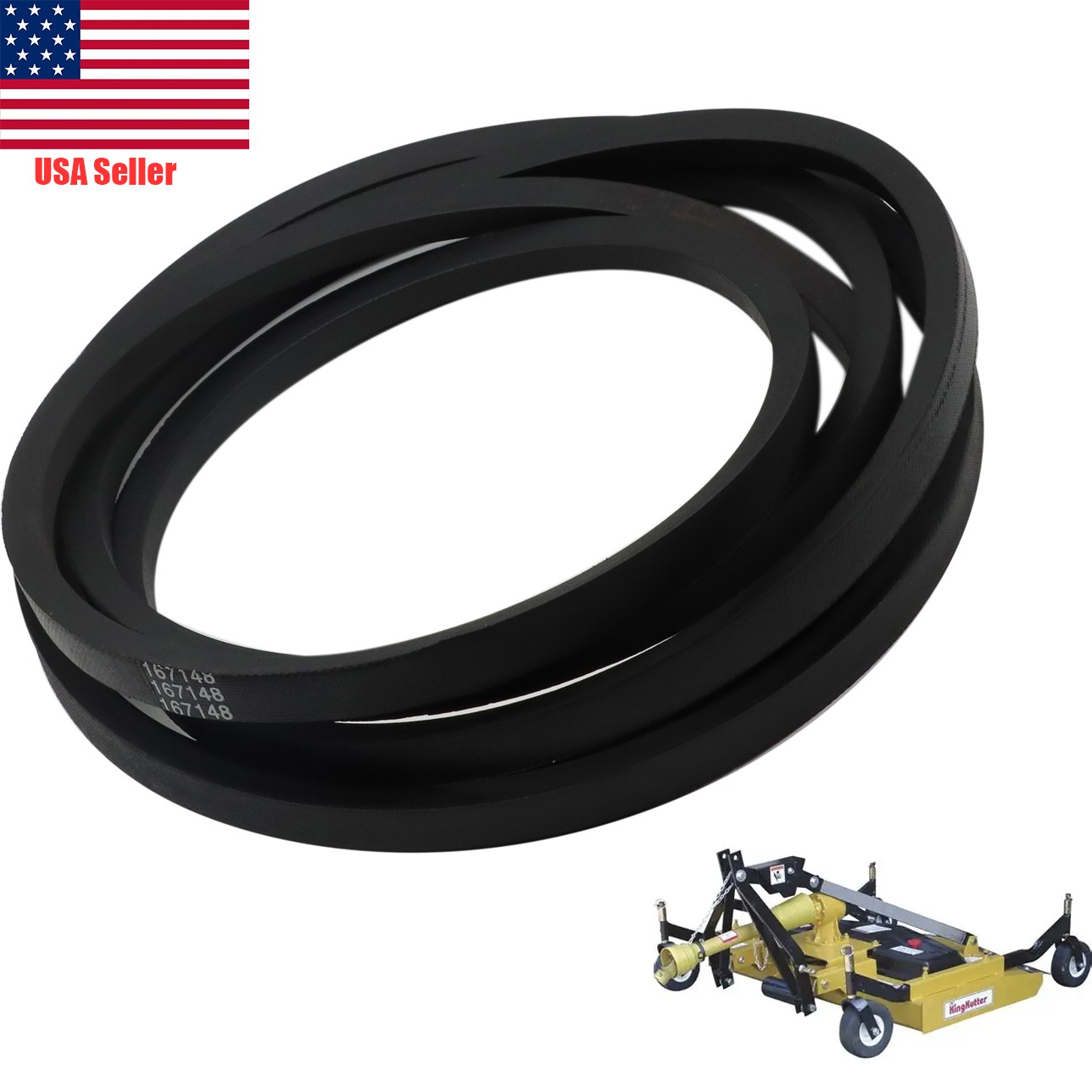 Belt for King Kutter 167148, 72" Finishing Mower 6' Foot, RFM-72 Countyline