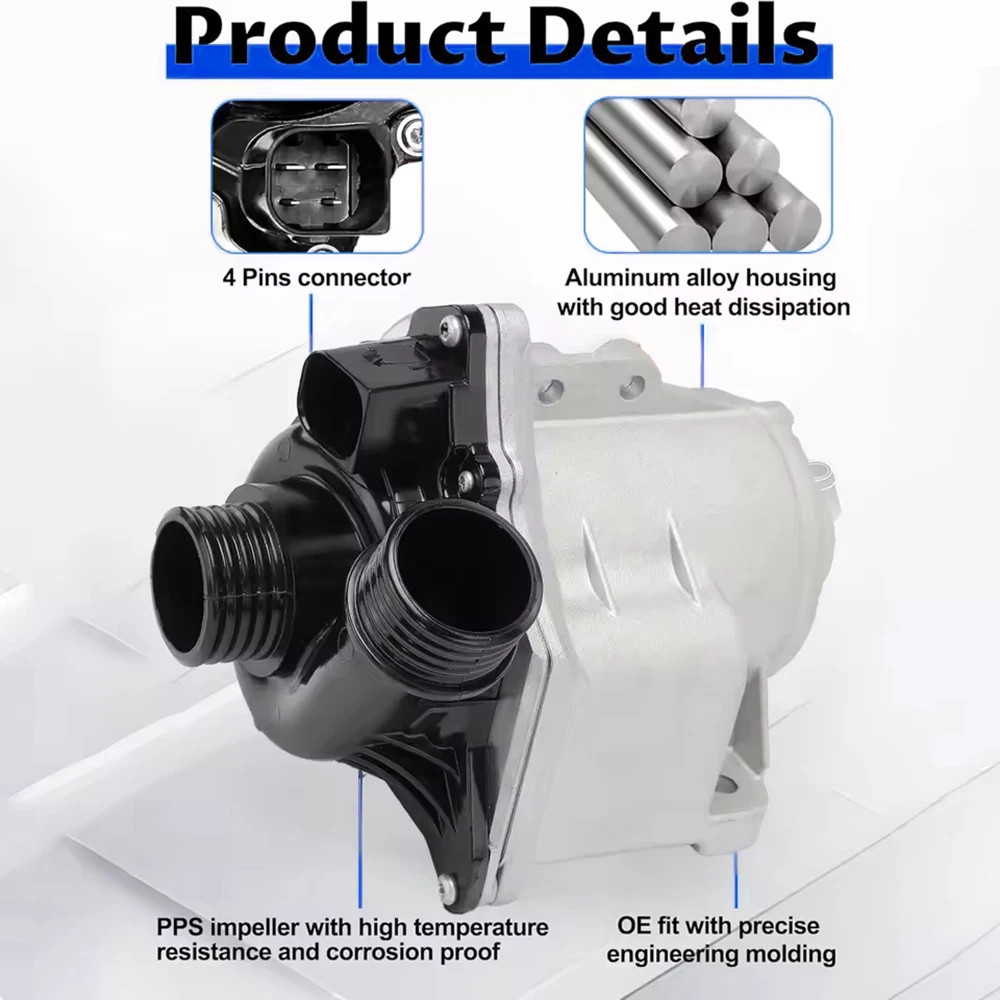 Electric Water Pump W/ Thermostat For BMW 335i 535i 640i 740i X5 X6 11517632426