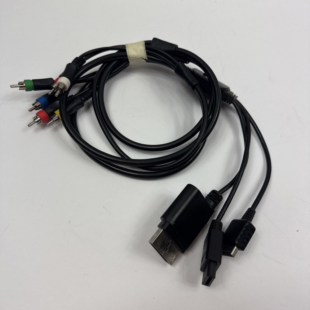 Xbox 360 Nintendo Wii Sony PlayStation 2-3 PS2/PS3 Multi System AV Cable TESTED