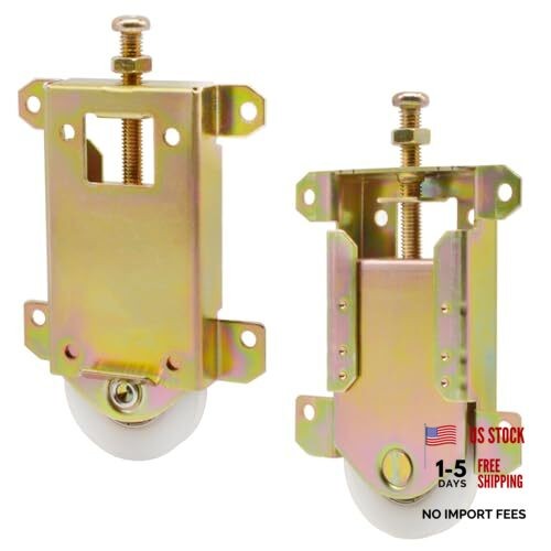 Sliding Mirror Closet Door Rollers Replacement Hardware 2-5/16" H.C.- 2Pack