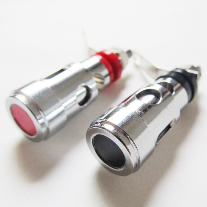 10pcs Spring Loaded Type Speaker AMP Terminal Binding Post Nickel Plated R+B
