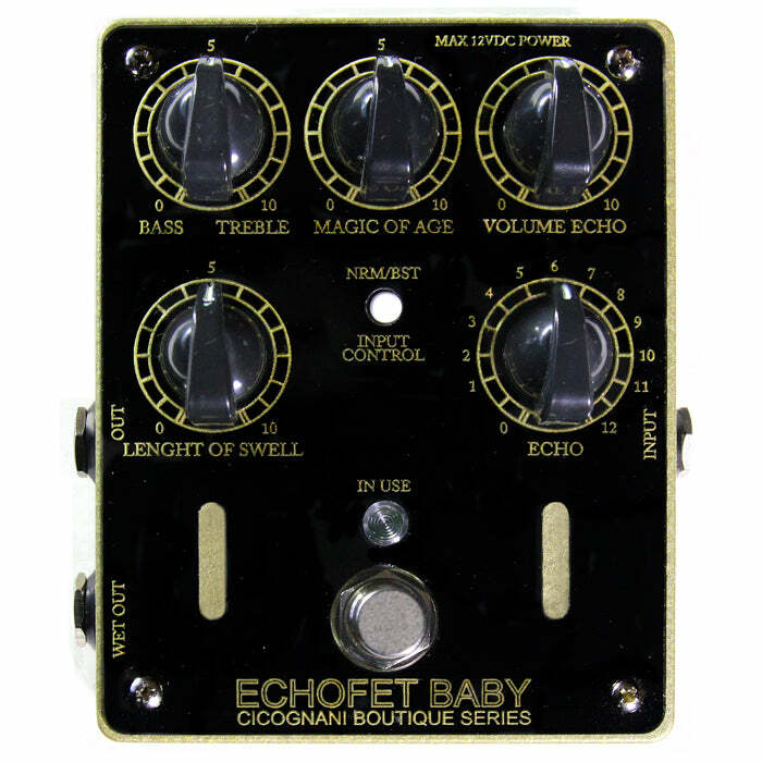 Cicognani Engineering Echofet Baby Modulated Delay Effect Pedal - New