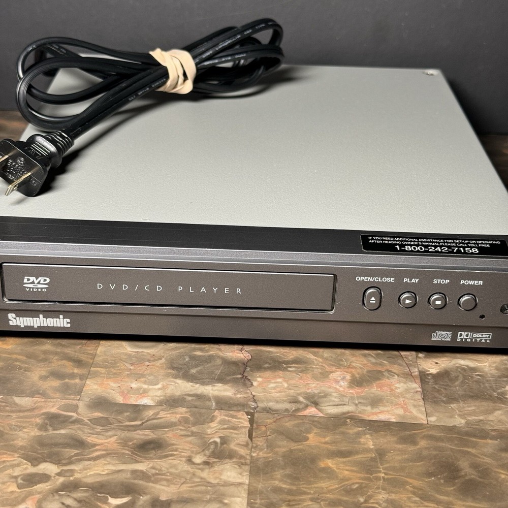Symphonic WF104 DVD/CD Player NO REMOTE TESTED