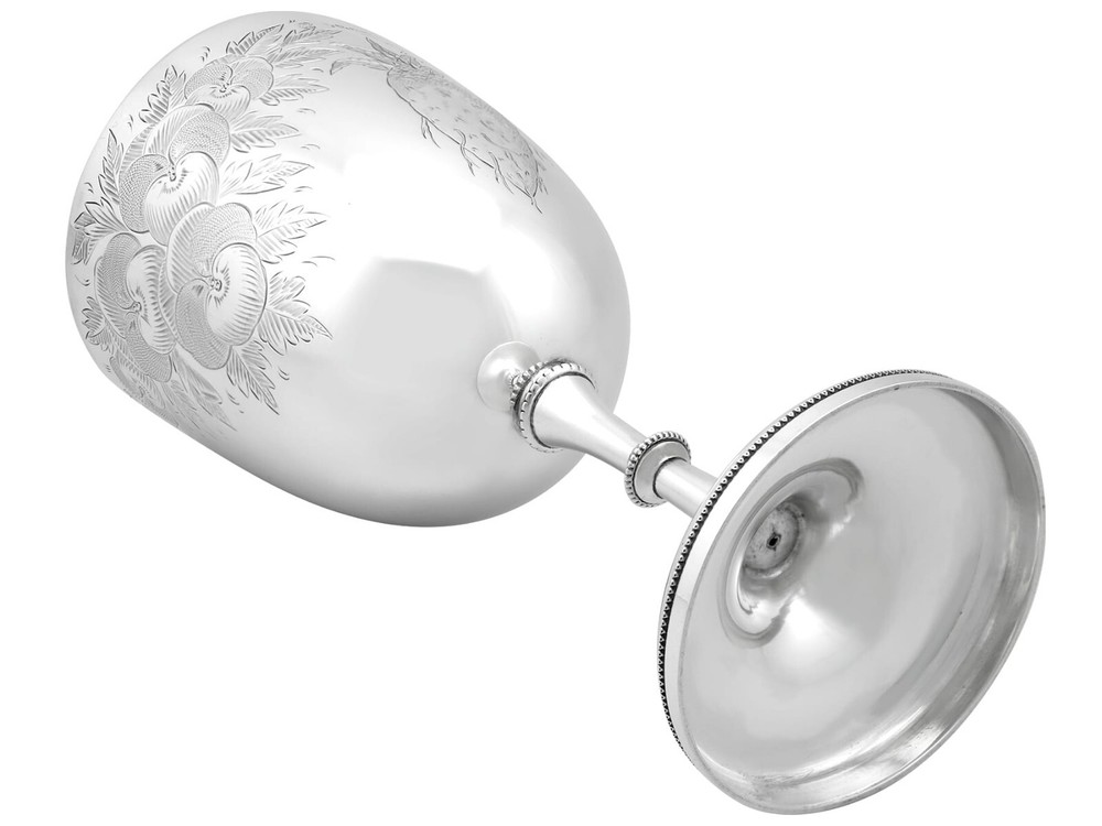 Sterling Silver Goblet Antique Victorian (1880)
