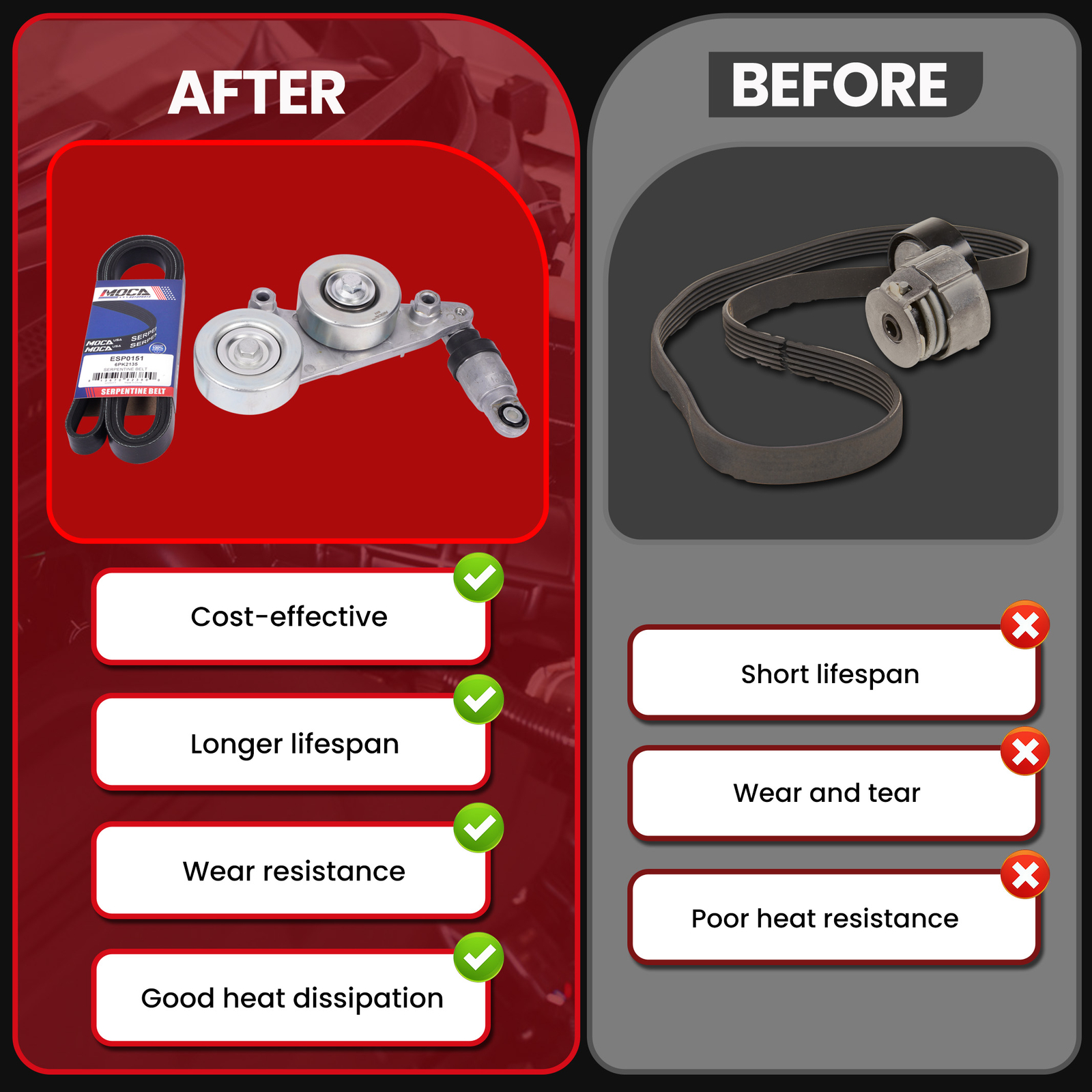 Serpentine Belt Tensioner Assembly for Honda 06-11 Pilot 05-10 Odyssey Accord V6
