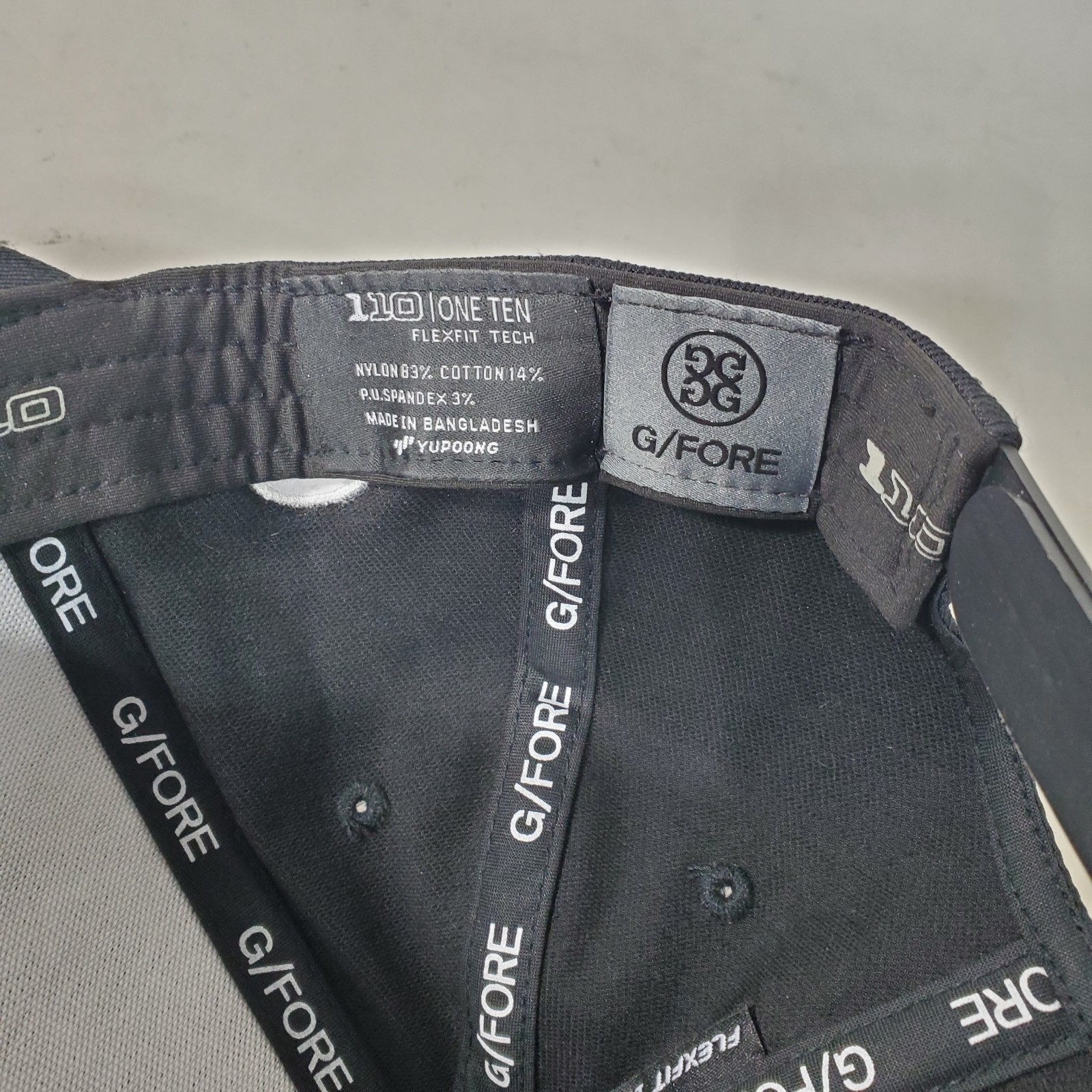 G Fore Hat Mens Black Country Club Hack Snapback Trucker Flexfit Tech 110