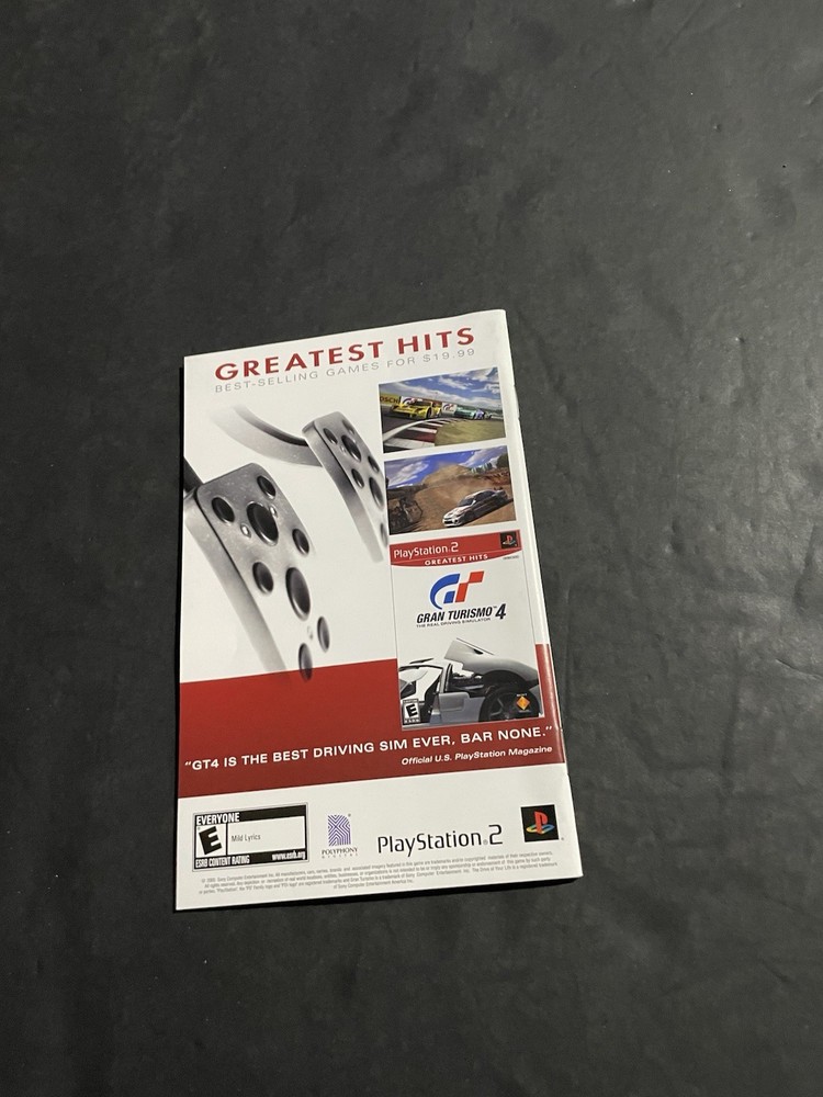 tourist trophy ps2 Manual Only