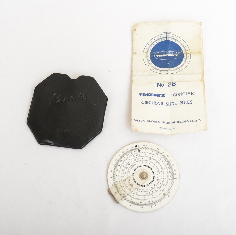 Takeda's Concise Circular Slide Rule