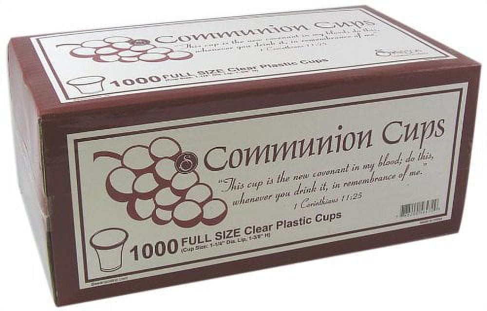 Swanson Communion Disposable Plastic Cups Clear 1000 Count