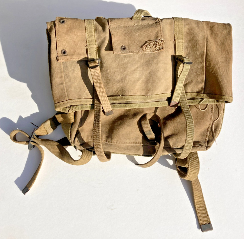 WWII USMC M1941 M41 Upper Pack Backpack Field Gear Equipment Named