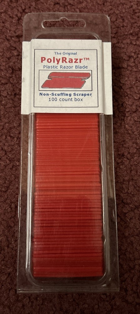 Plastic Scraper Blades 100 Single Edge Plastic Non scuffing Blades