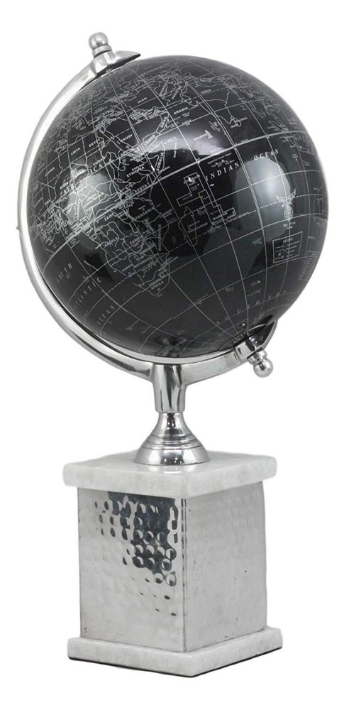 Ebros Polyurethane Elegant World Globe Home Decor 16.75" Tall