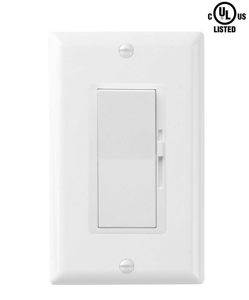 Decora Dimmer Light Switch Single Pole / 3-Way - LED / Incandescent / CFL 10 PK