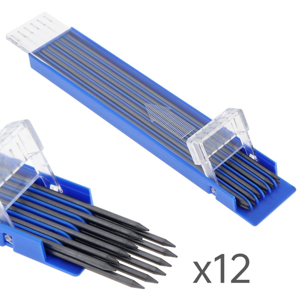 2 Pack 2mm Mechanical Carpenter Pencil Set with 24 Marker Refills for Carpenter