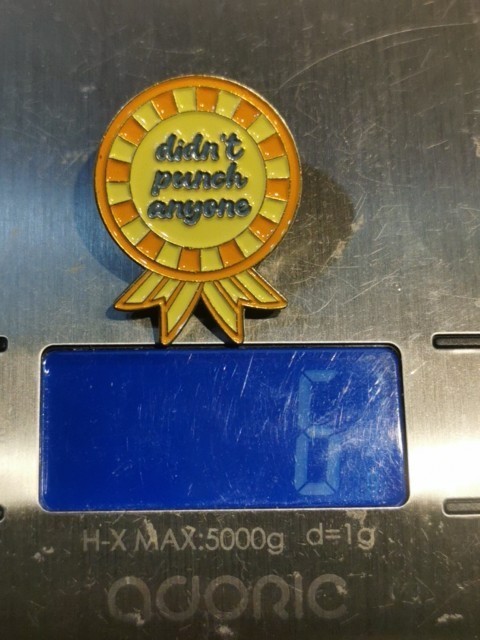DIDN'T PUNCH ANYONE pin Badge Patch New High Quality