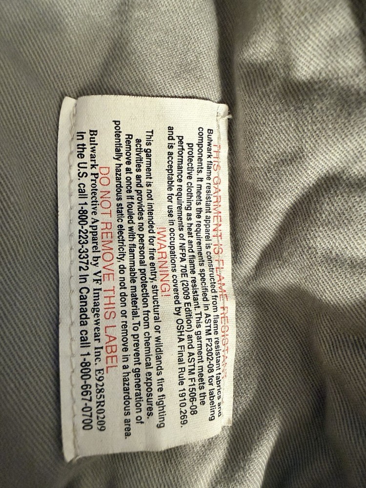 bulwark fr jacket Xl