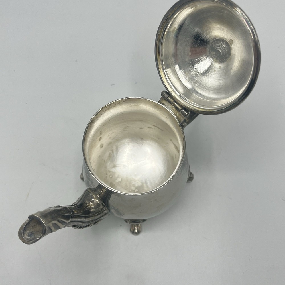 Vintage Unsigned Silver-Plated Mini Tea Set w/ Tray