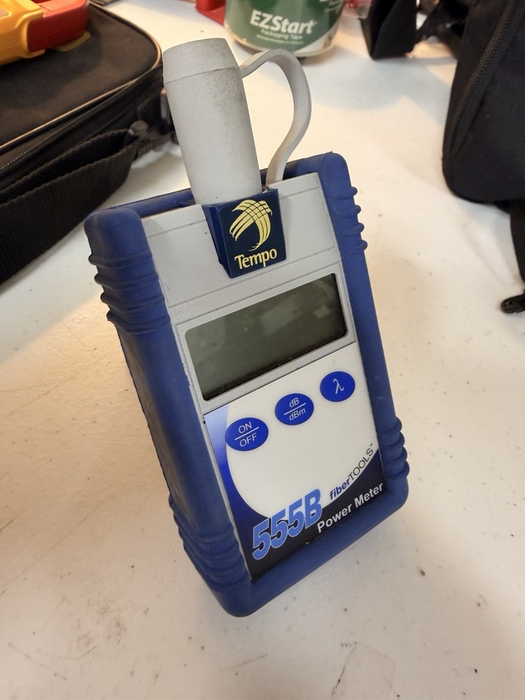 TEMPO 555B Fiber Tools Optic Power Meter, Used