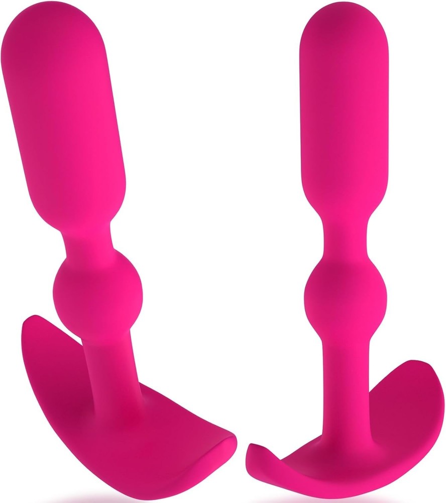 Anal Plug Rose Red Silicone Beginner Friendly Design for Comfortable Wear