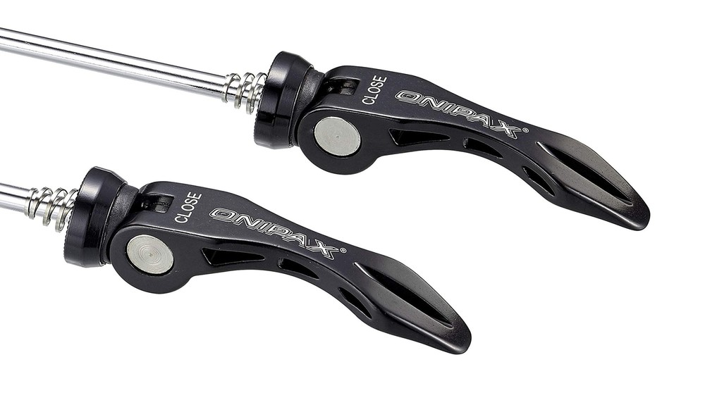 MTB ROAD QUICK RELEASE SKEWERS RED/BLACK BLACK