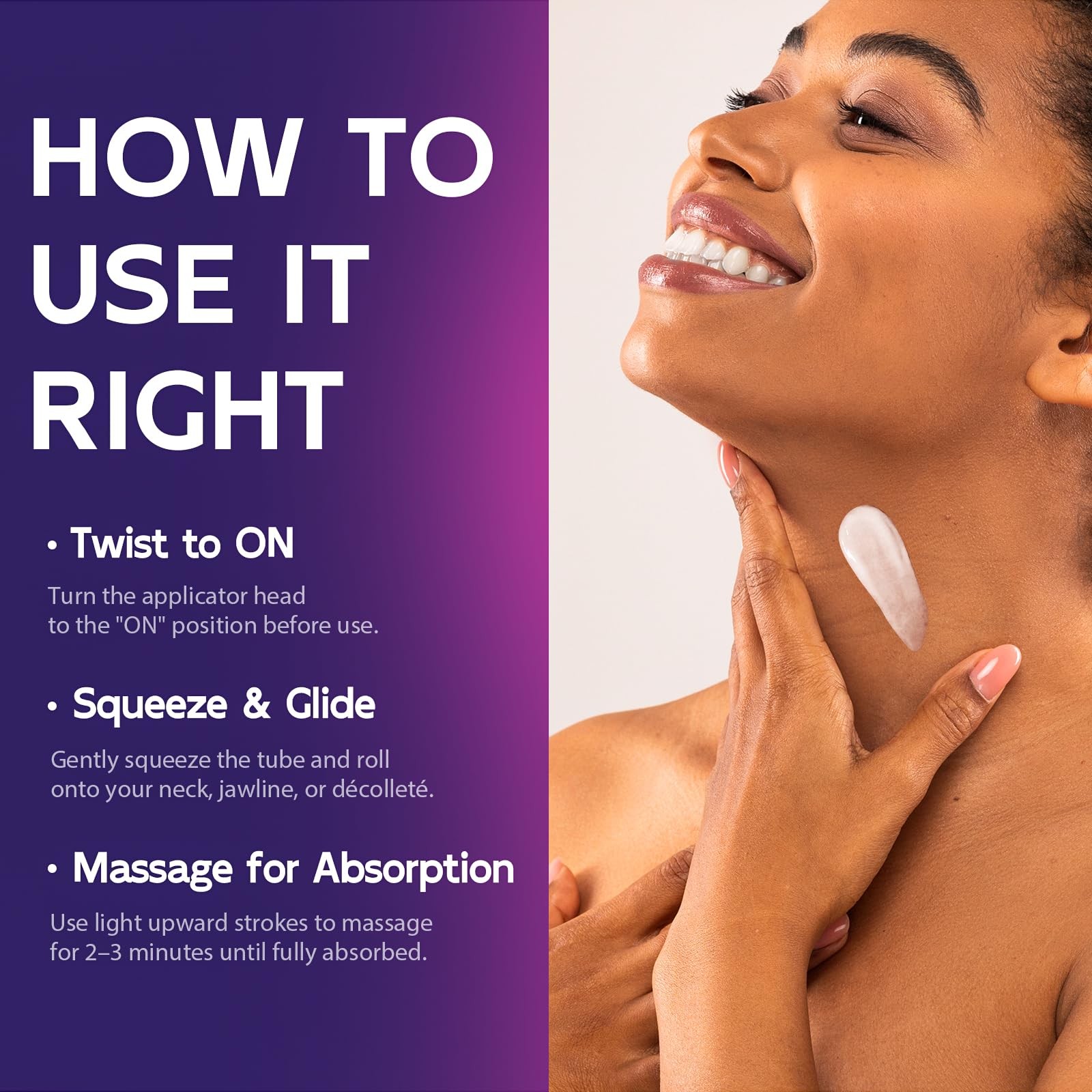 Retinol, Collagen, Peptides Neck Cream - Lifts & Firms Sagging Skin - 80 Char Ma