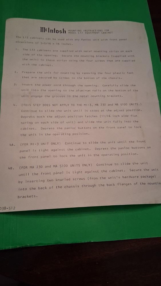 McIntosh L 12 Original box
