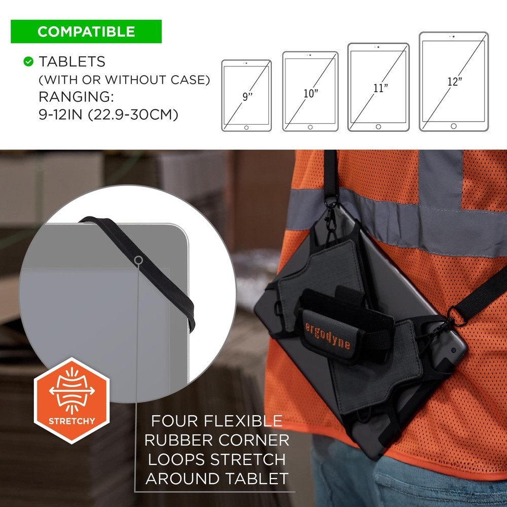 Ergodyne Squids 5549 Tablet Holder with Detachable Shoulder Strap Mobile Device