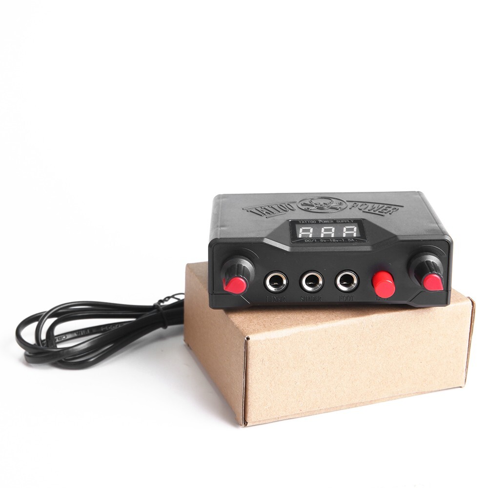 Digital Screen Tattoo Power Supply Dual  Mode Skull Precise Control Tattoo Power