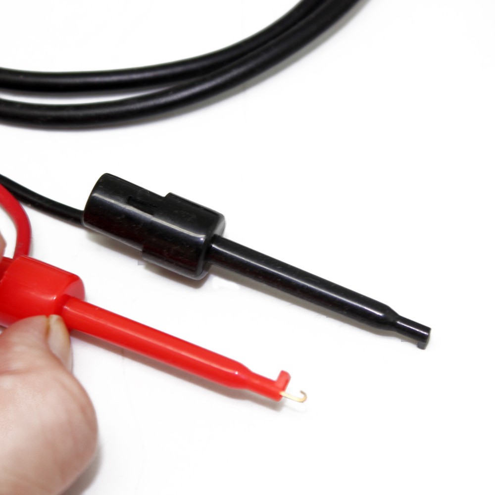 2pcs BNC to mini grabber test clips 80cm test lead for multimeter