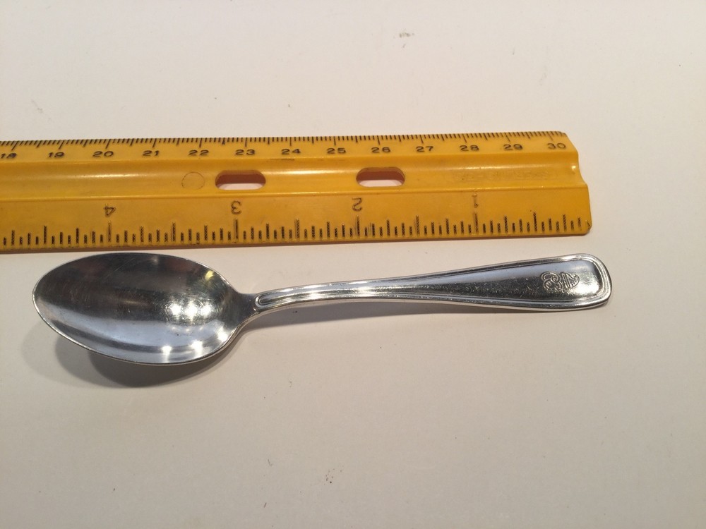 international silver company baby spoon with marking Hat CC