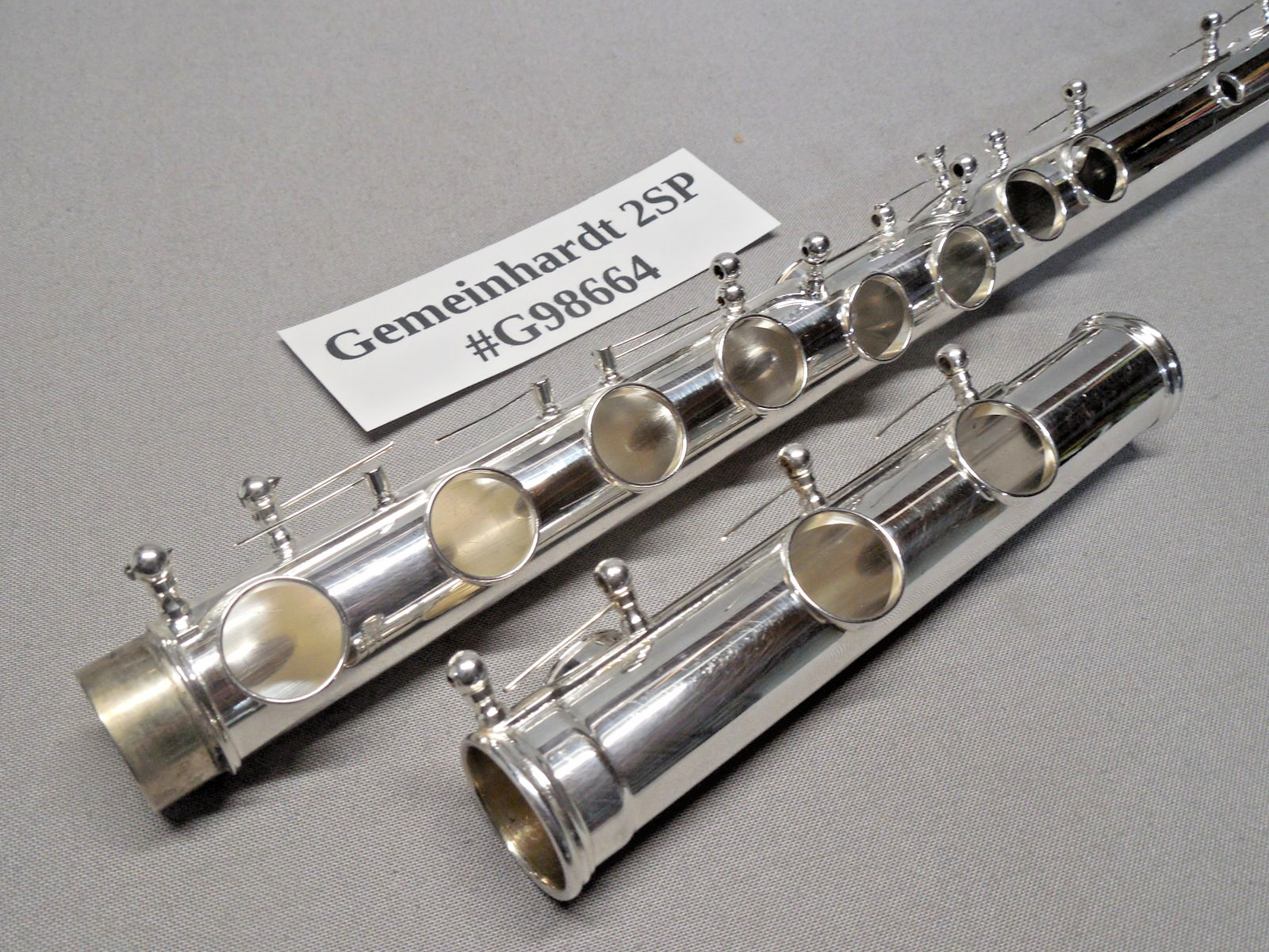 Gemeinhardt 2SP Silver Plated Flute w/ Case New Pads Polished Reconditioned