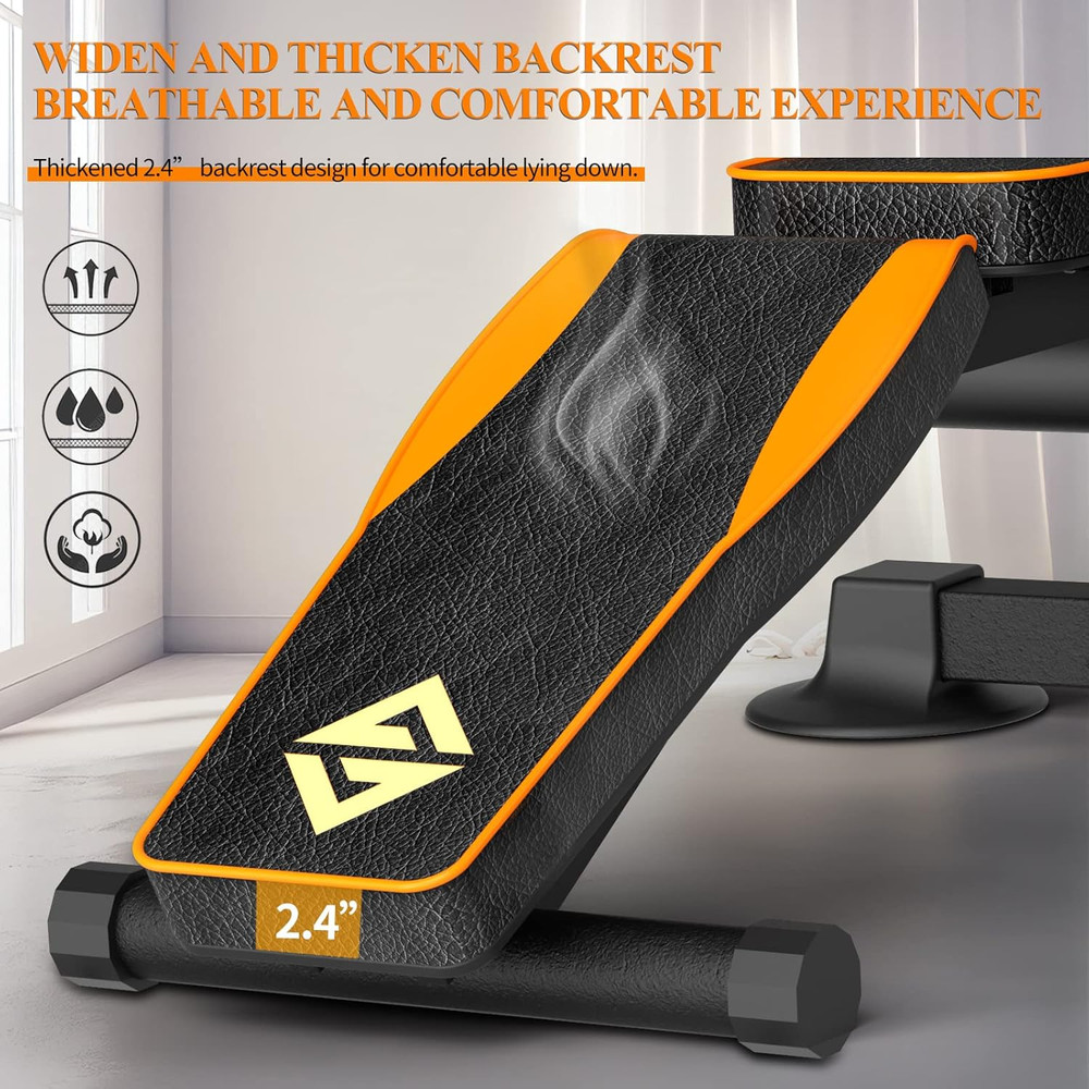 Adjustable Weight Bench Multi-Function Workout Bench for Home Gym,Foldable Incli