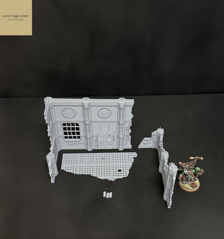 Grimdark Terrain 2 Ruin Bundle Easy-Build compatible with Warhammer 40k