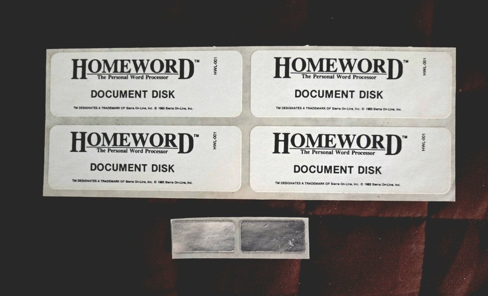 Sierra On-Line HomeWord Word Processor System Complete for Atari Home Computers