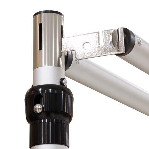 DOUBLE CROSS BAR ADJUSTABLE QUICK BACKDROP KIT 10 FT x 10 FT PIPE WITHOUT DRAPE