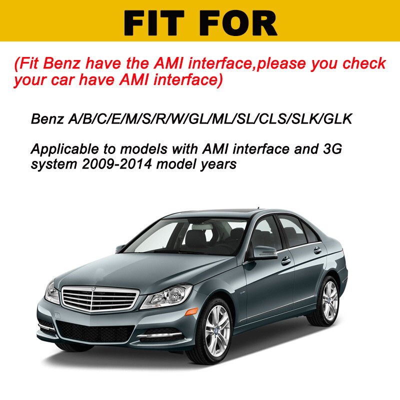 Bluetooth USB AUX Audio Cable Adapter Wireless Module For Benz GL ML CLS SLK GLK