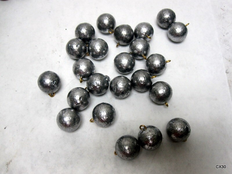 23 Pcs. Egg Drop Sinkers 2 Oz. with Static Ring