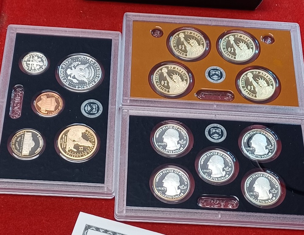2013 SILVER US Proof 14 Coin Set with Original Packaging & COA COMPLETE